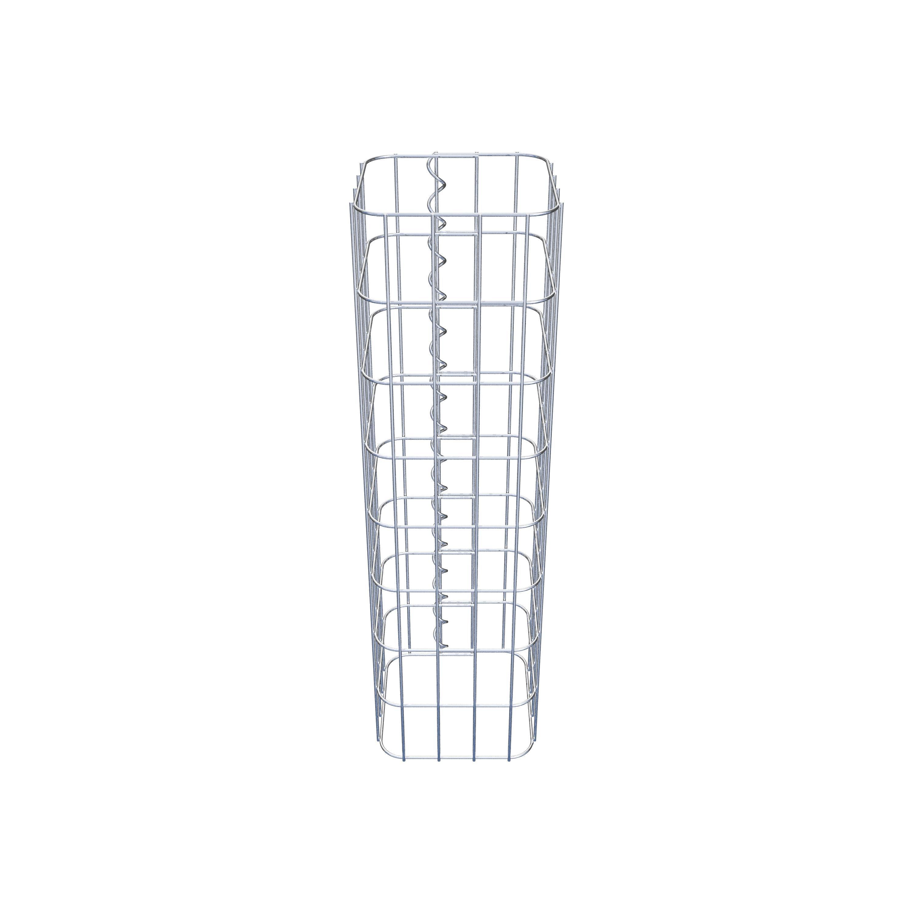 Colonne gabion carrée 22 cm x 22 cm, hauteur 80 cm, MW 5 cm x 10 cm