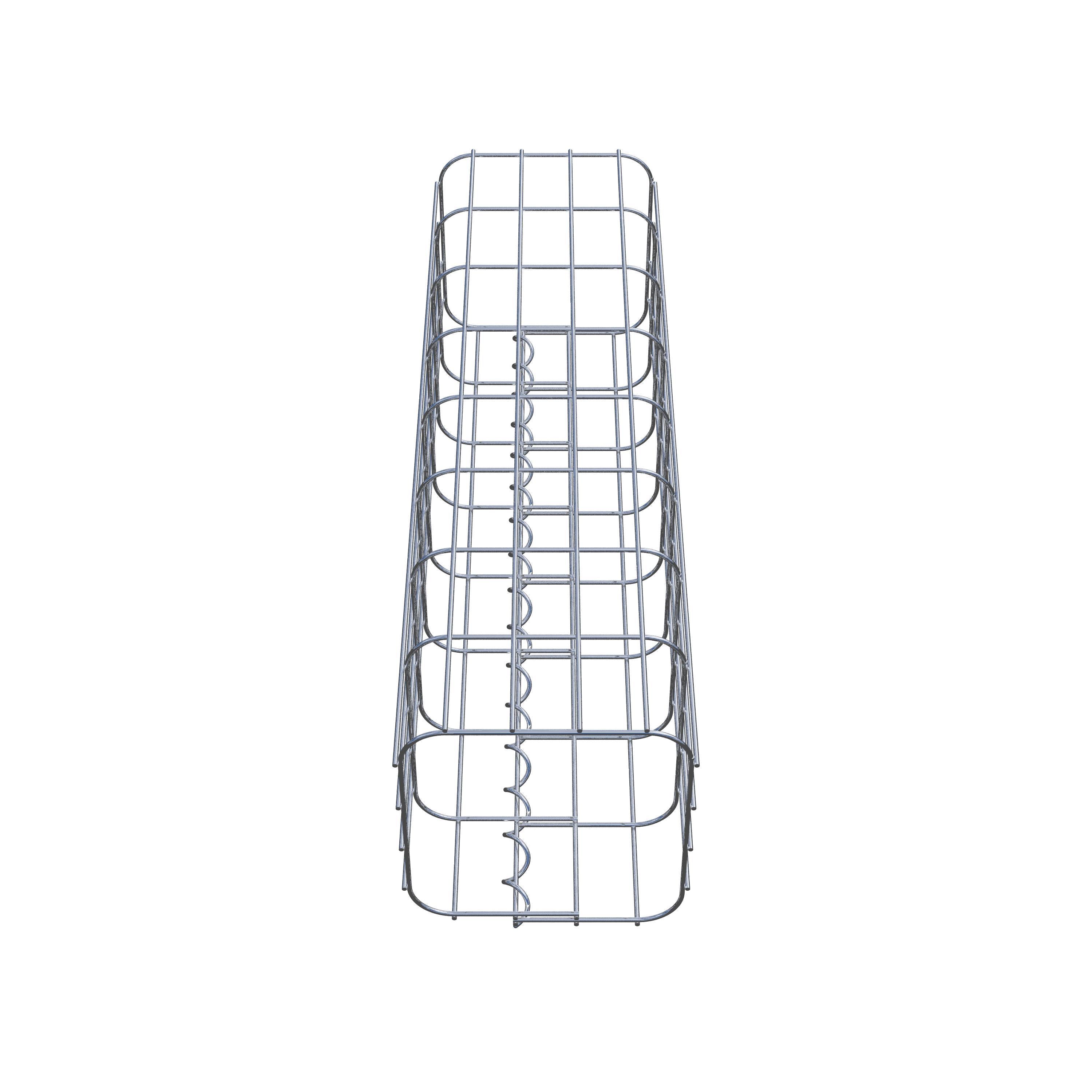 Colonne gabion carrée 22 cm x 22 cm, hauteur 80 cm, MW 5 cm x 10 cm