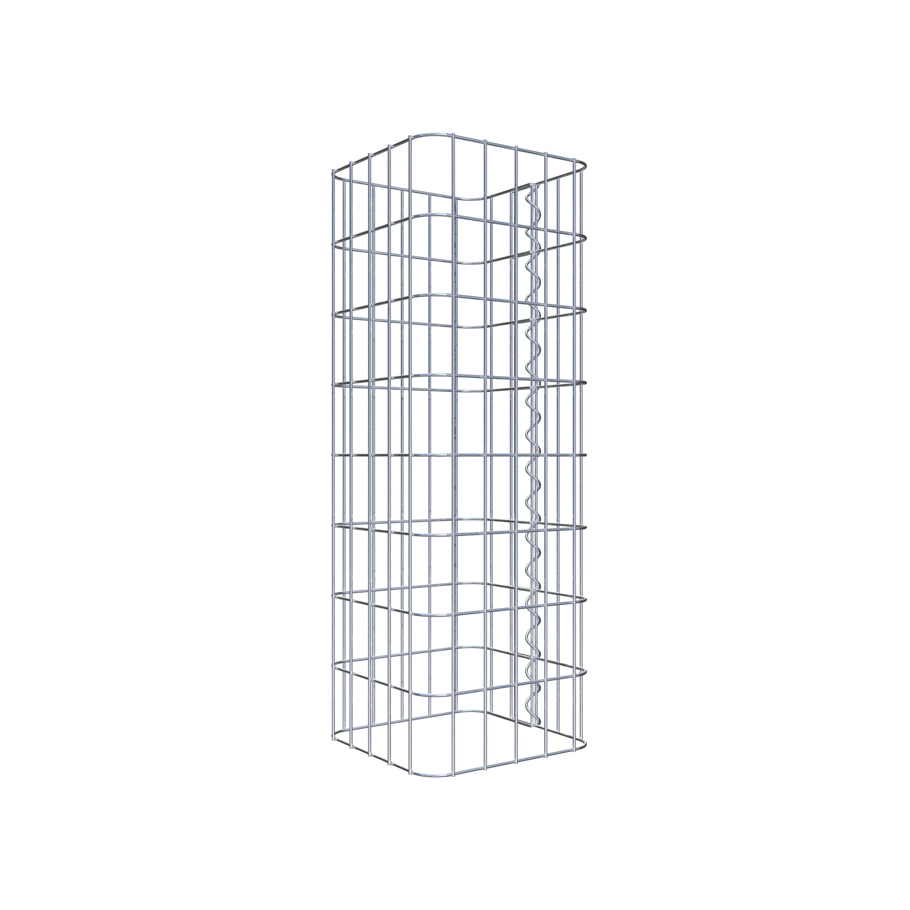 Colonne gabion carrée 27 cm x 27 cm, hauteur 80 cm, MW 5 cm x 10 cm