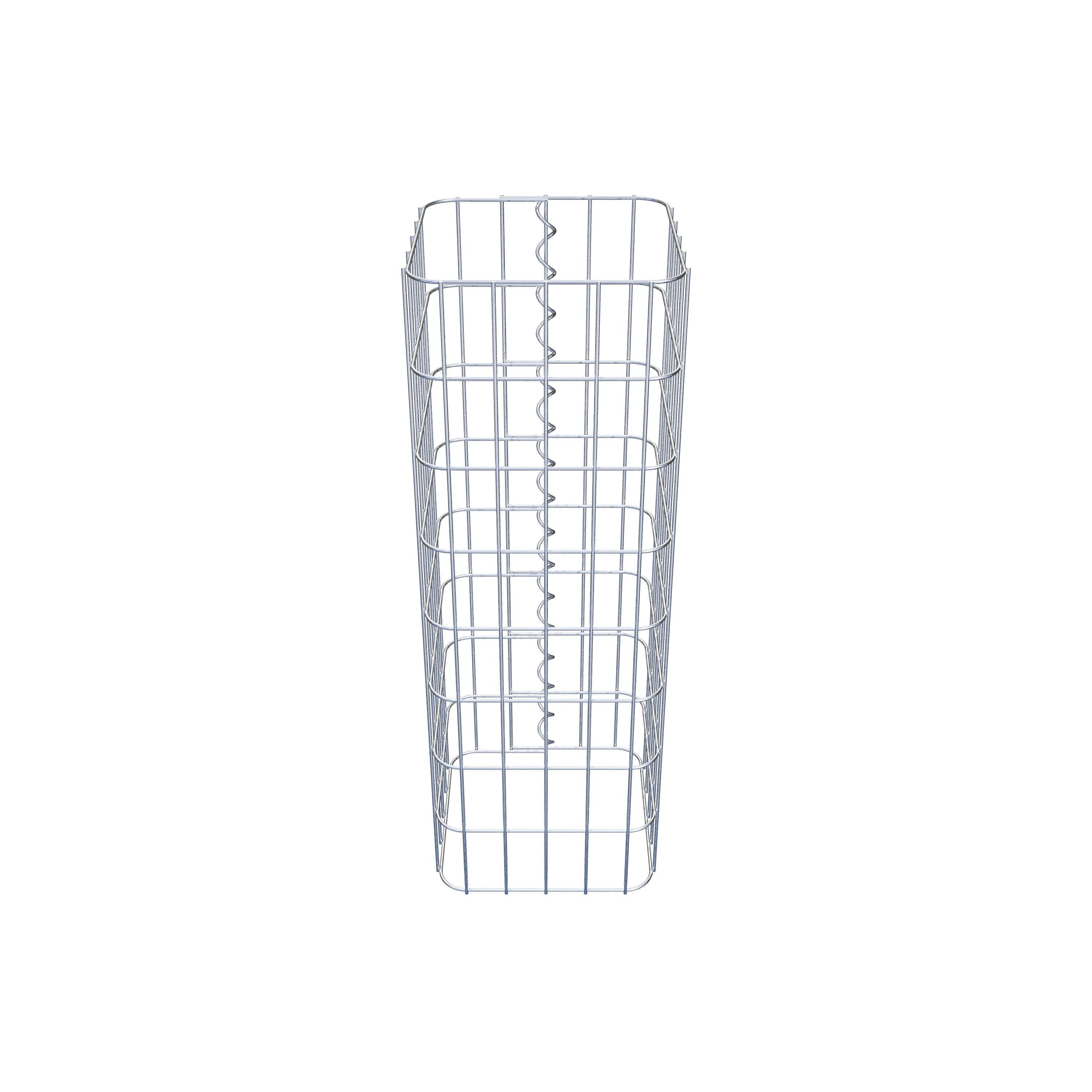 Colonne gabion carrée 27 cm x 27 cm, hauteur 80 cm, MW 5 cm x 10 cm