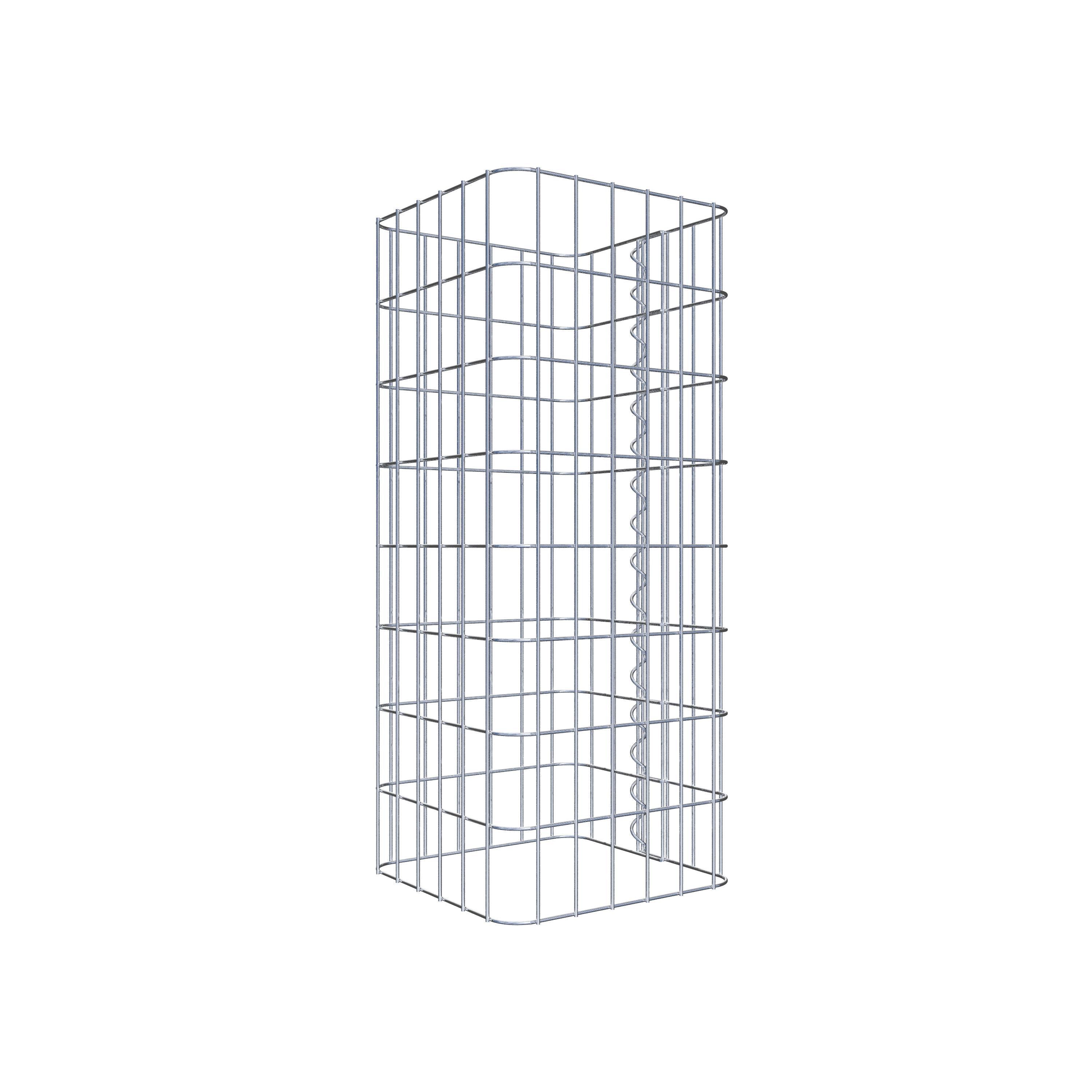 Colonne gabion carrée 32 cm x 32 cm, hauteur 80 cm, MW 5 cm x 10 cm