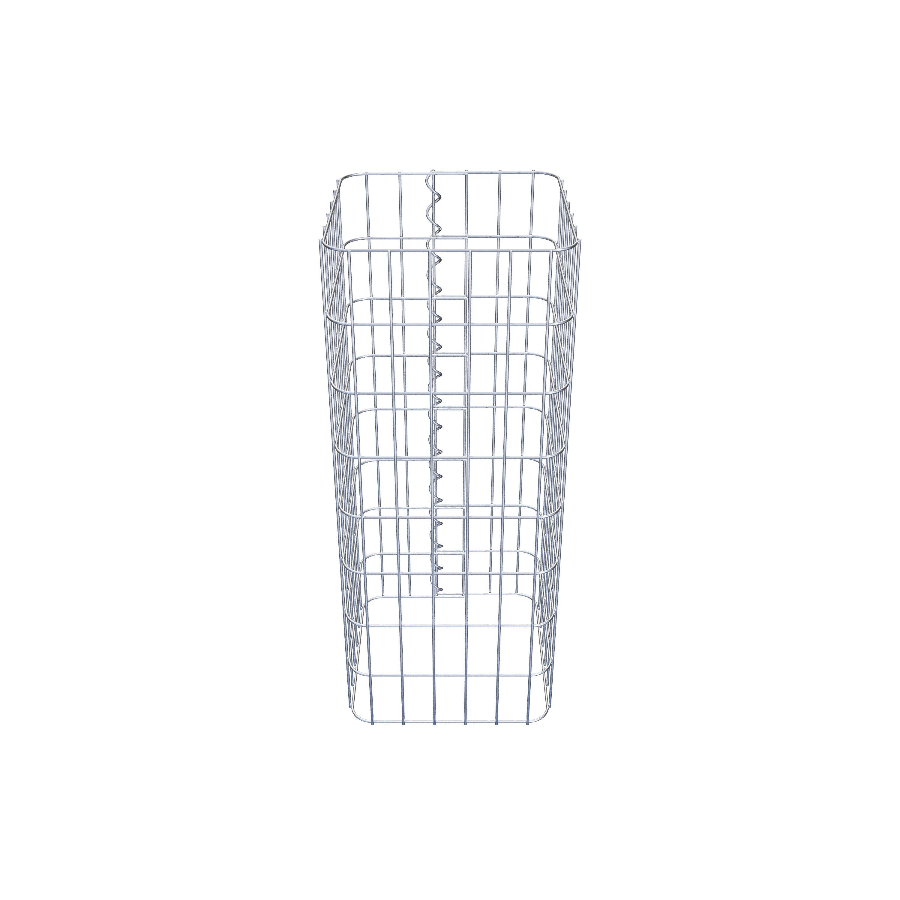 Colonne gabion carrée 32 cm x 32 cm, hauteur 80 cm, MW 5 cm x 10 cm