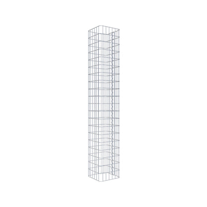 Gabion column square 32 cm x 32 cm, 200 cm high, MW 5 cm x 10 cm