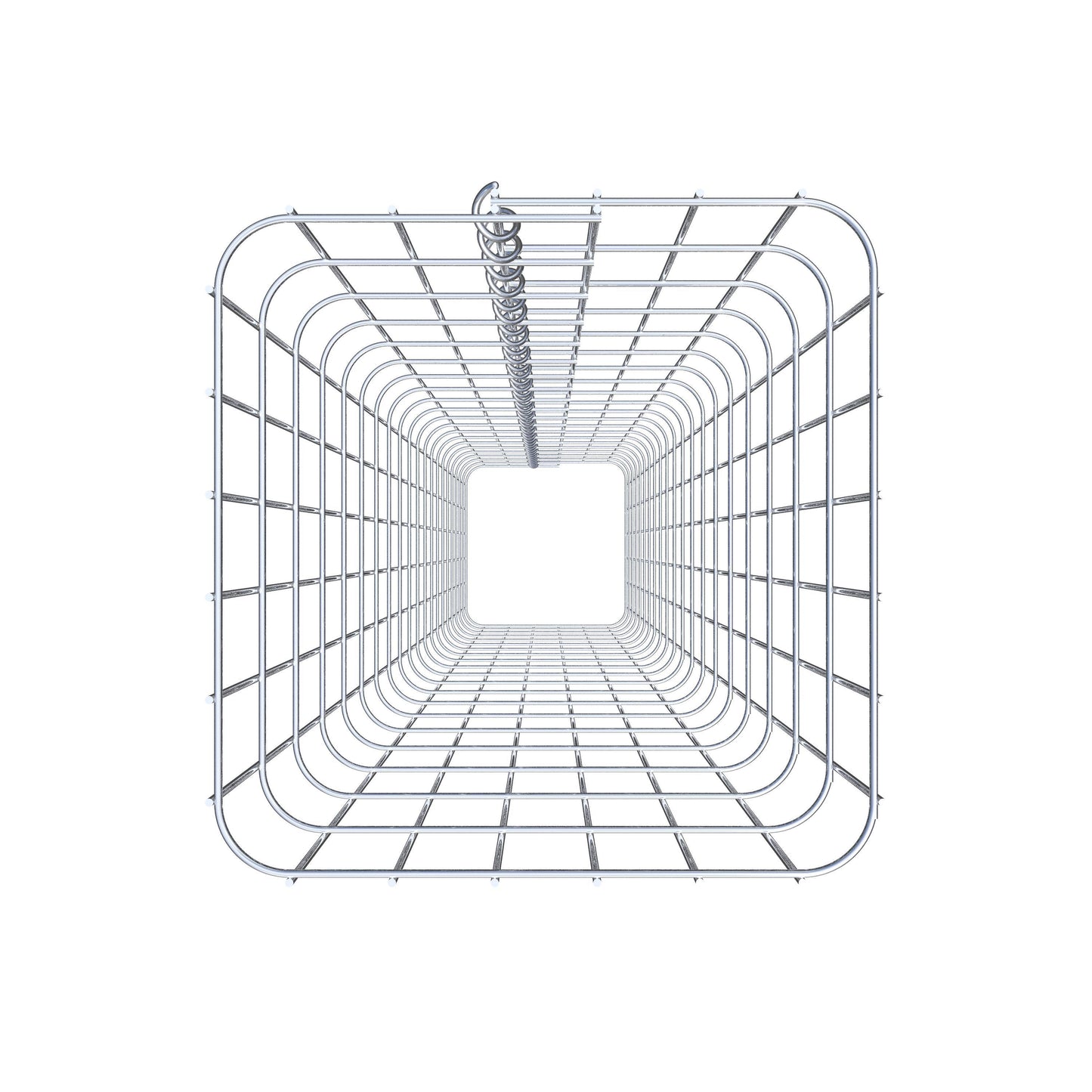 Gabion column square 32 cm x 32 cm, 200 cm high, MW 5 cm x 10 cm