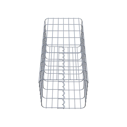 Schanskorfzuil, hoekig 37 cm x 37 cm, 80 cm hoog, MW 5 cm x 10 cm