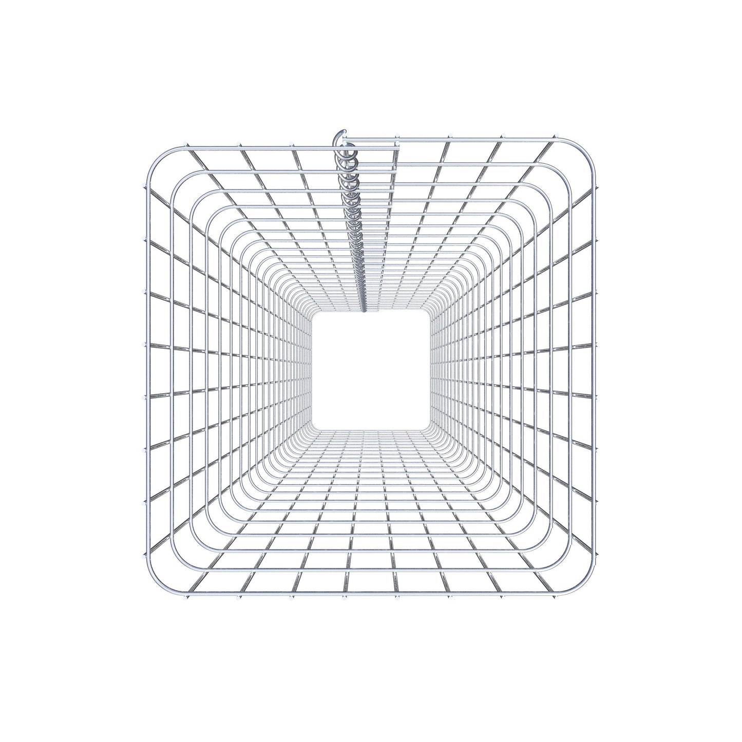 Columna de gaviones angular 42 cm x 42 cm, 230 cm de altura, MW 5 cm x 10 cm