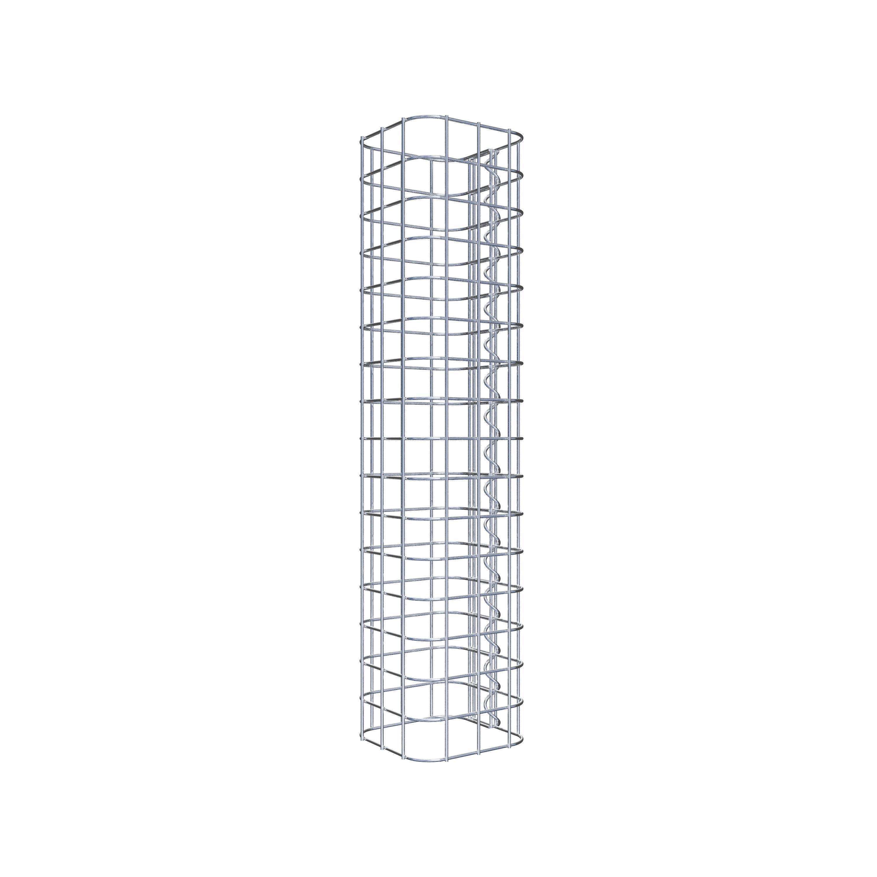 Colonne gabion carrée 17 cm x 17 cm, hauteur 80 cm, MW 5 cm x 5 cm