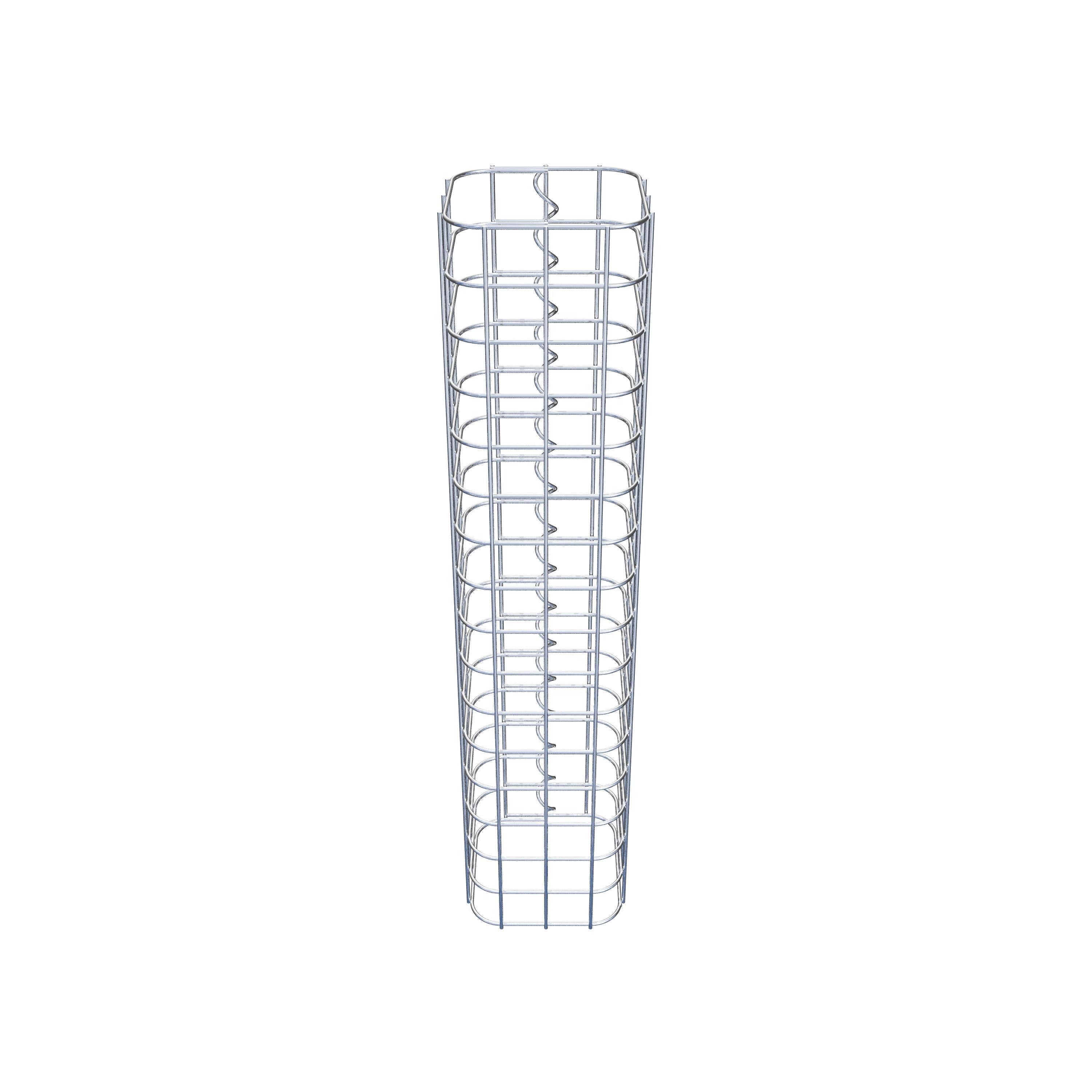 Colonne gabion carrée 17 cm x 17 cm, hauteur 80 cm, MW 5 cm x 5 cm