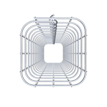 Columna de gaviones cuadrada 17 cm x 17 cm, 80 cm de altura, MW 5 cm x 5 cm