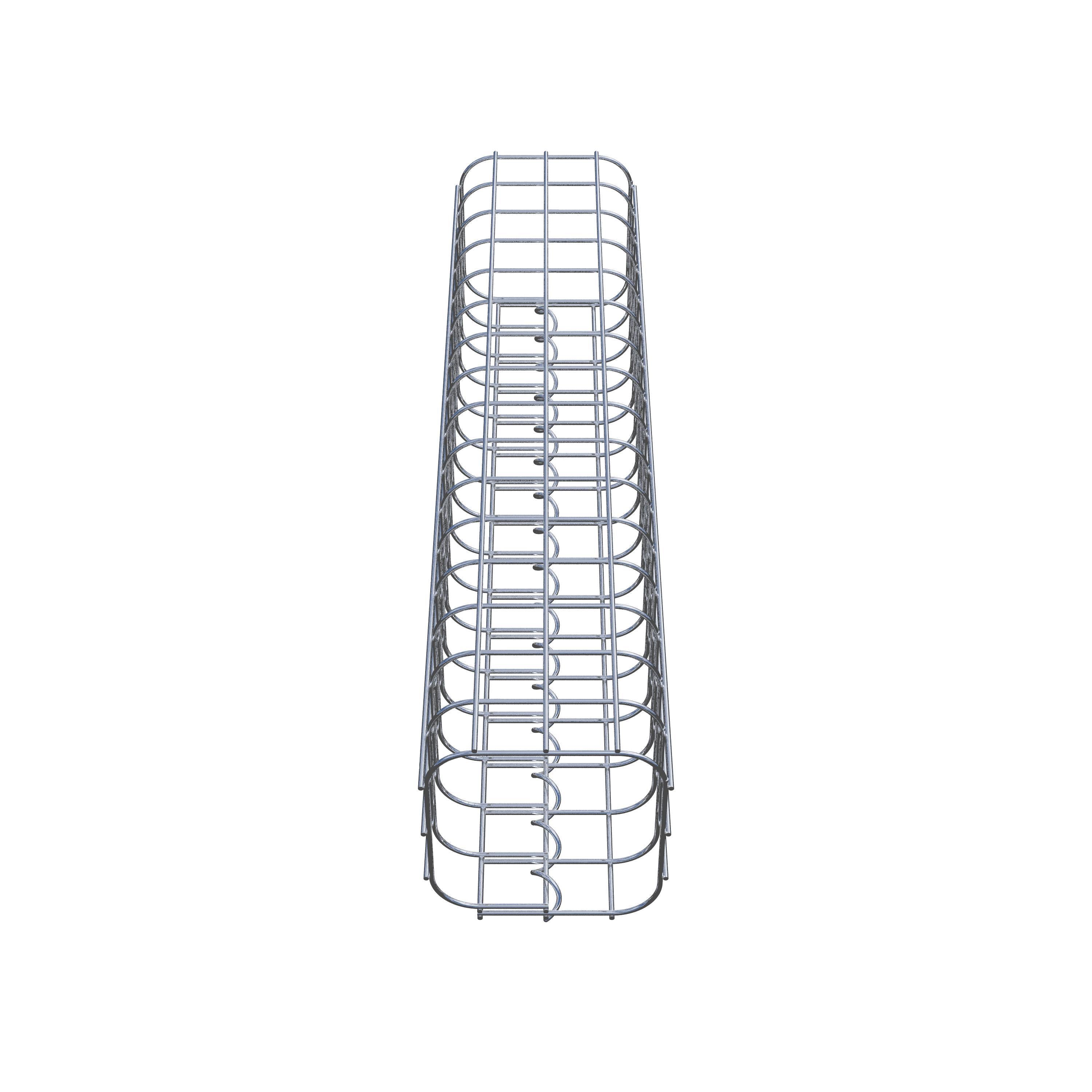 Colonne gabion carrée 17 cm x 17 cm, hauteur 80 cm, MW 5 cm x 5 cm