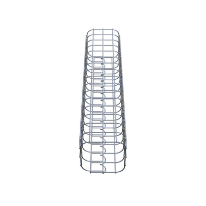 Columna de gaviones cuadrada 17 cm x 17 cm, 80 cm de altura, MW 5 cm x 5 cm