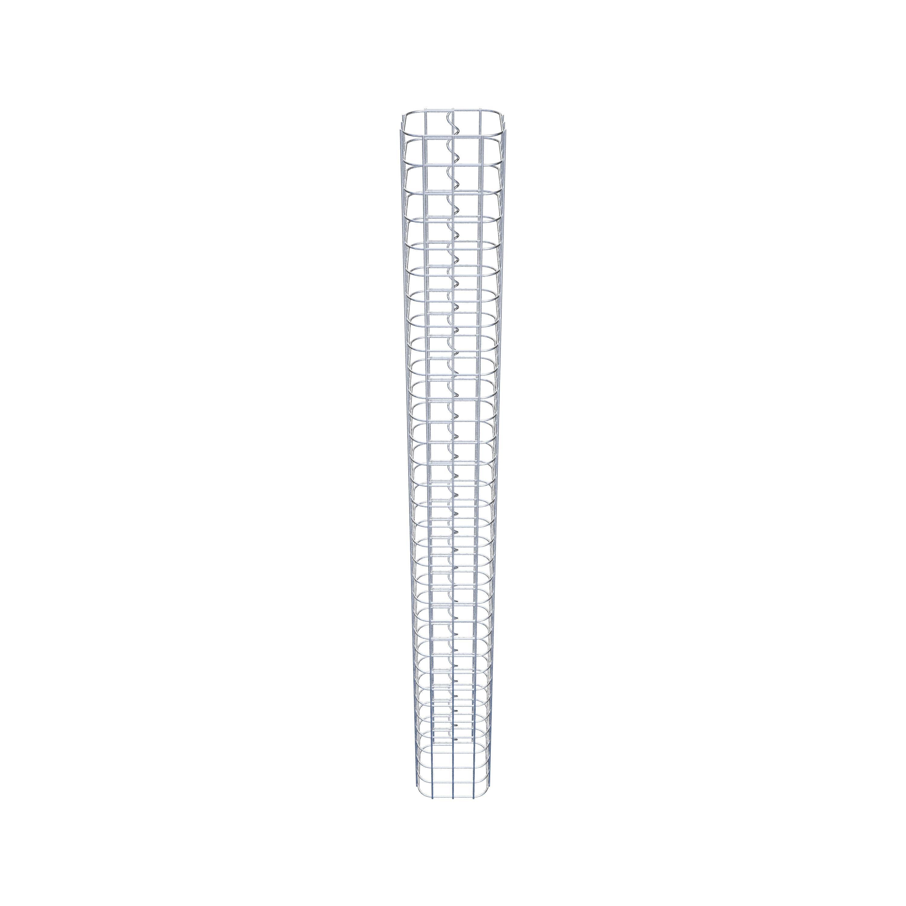 Colonne gabion carrée 17 cm x 17 cm, hauteur 160 cm, L 5 cm x 5 cm