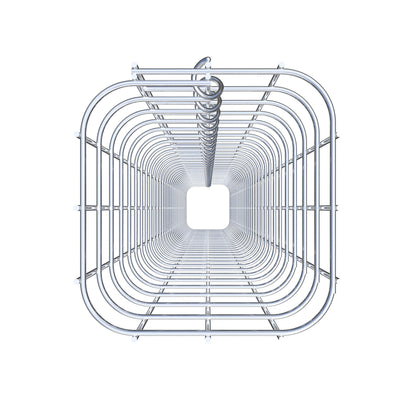 Schanskorfzuil vierkant 17 cm x 17 cm, 160 cm hoog, MW 5 cm x 5 cm