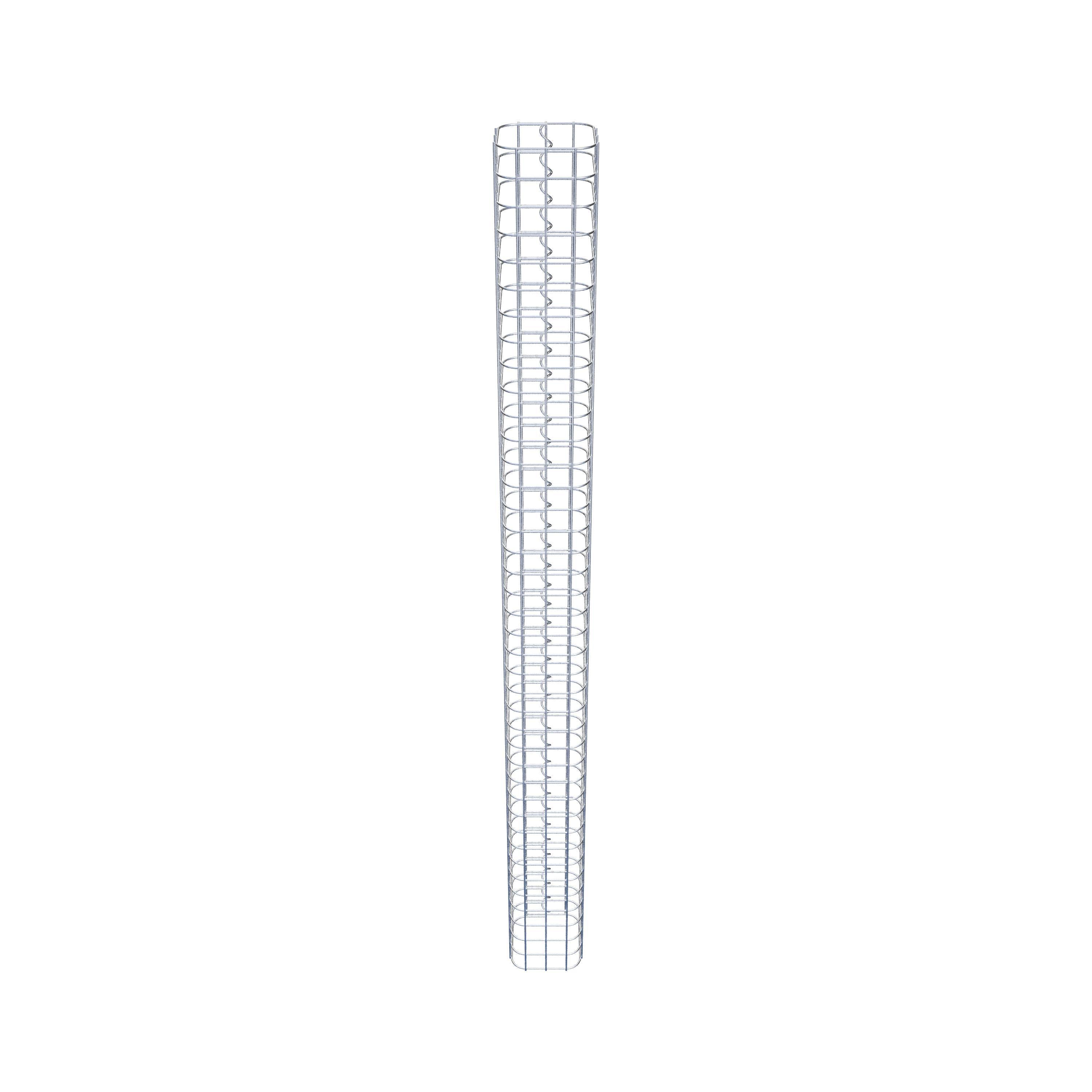 Colonne gabion carrée 17 cm x 17 cm, hauteur 200 cm, MW 5 cm x 5 cm