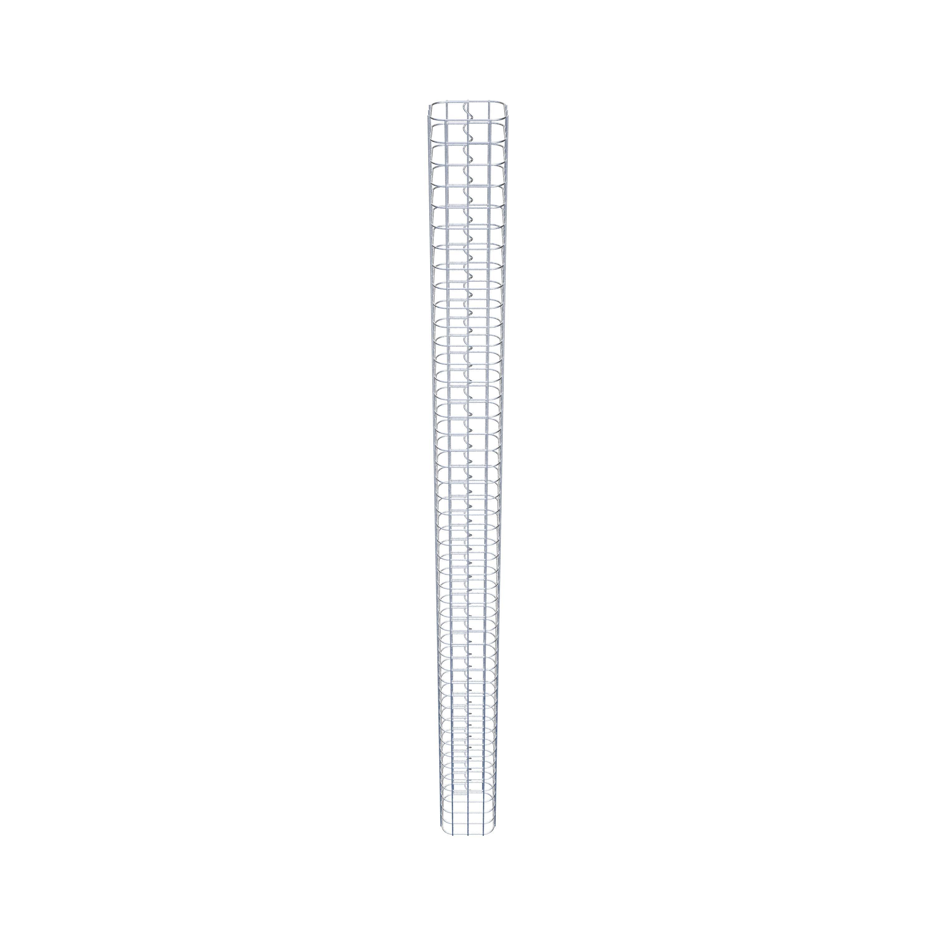 Colonne gabion carrée 17 cm x 17 cm, hauteur 230 cm, L 5 cm x 5 cm