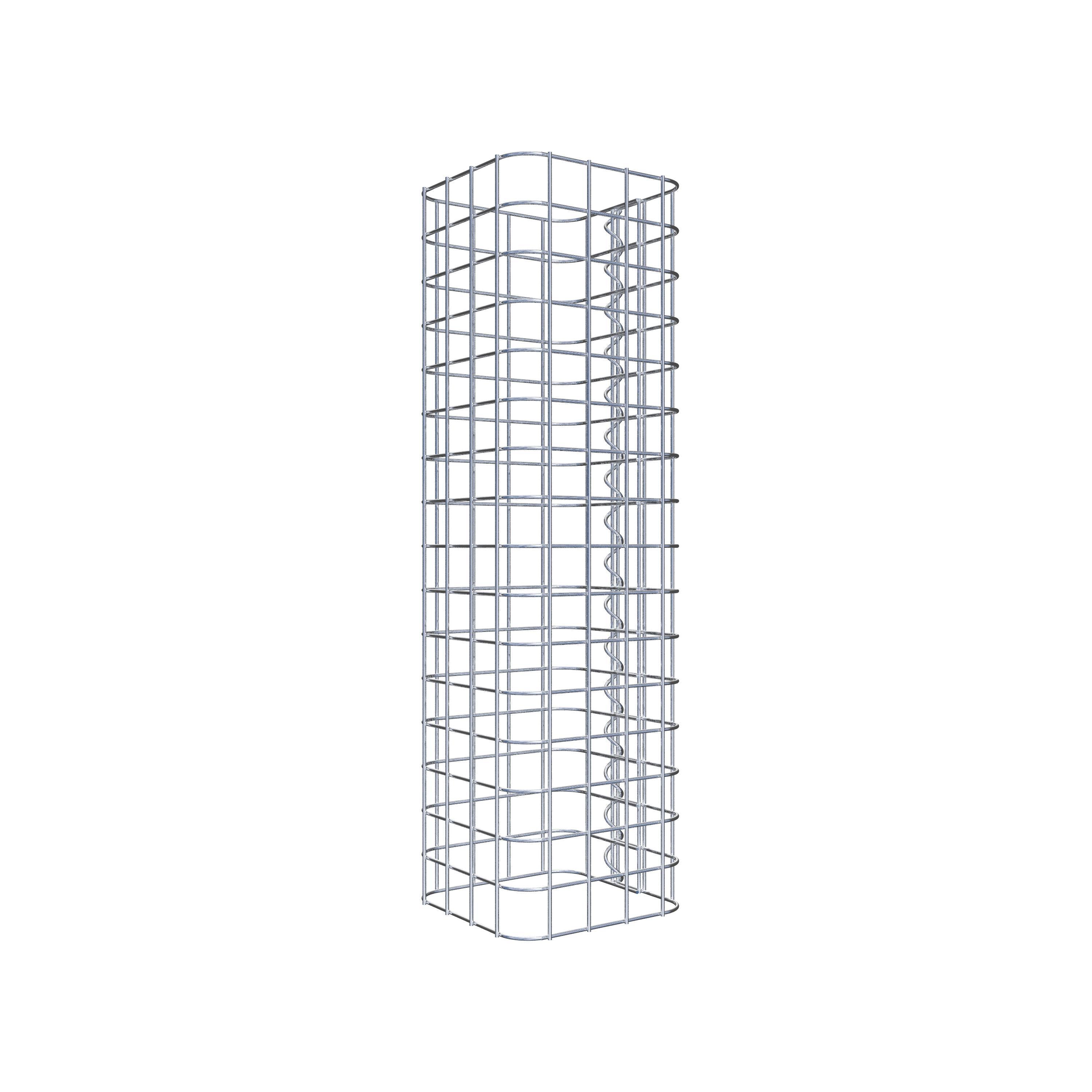 Colonne gabion carrée 22 cm x 22 cm, hauteur 80 cm, MW 5 cm x 5 cm