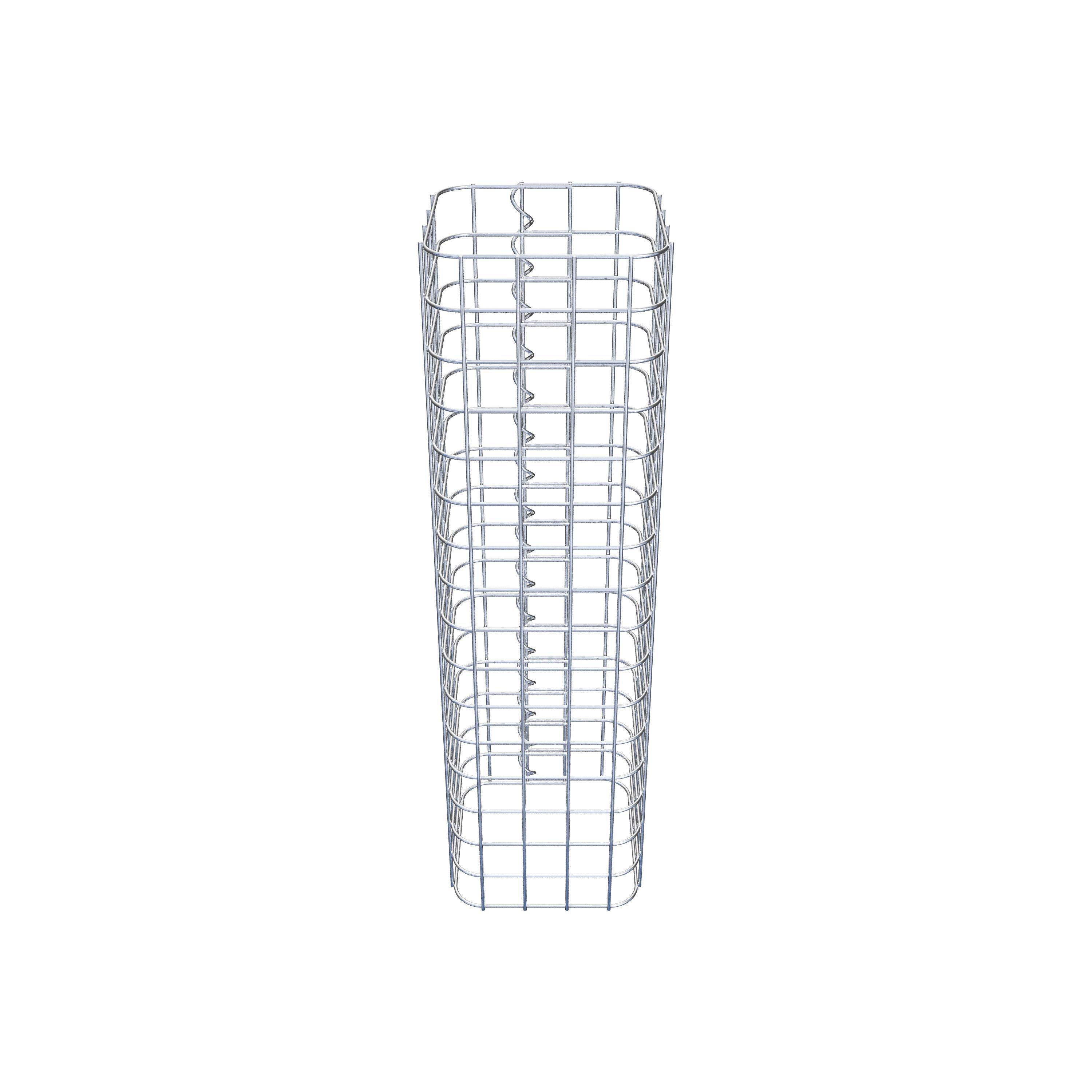 Colonne gabion carrée 22 cm x 22 cm, hauteur 80 cm, MW 5 cm x 5 cm