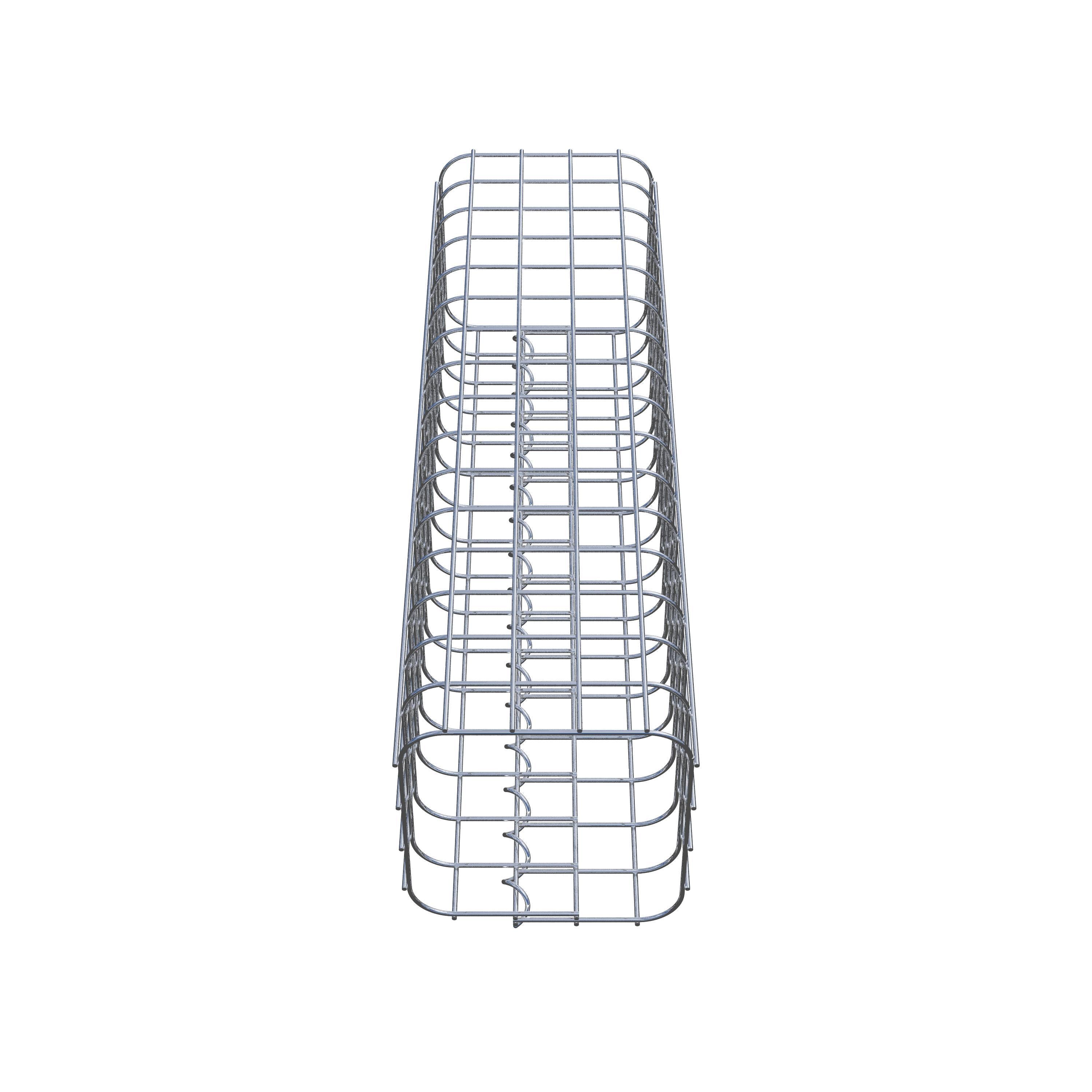 Colonne gabion carrée 22 cm x 22 cm, hauteur 80 cm, MW 5 cm x 5 cm