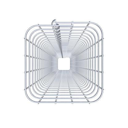 Colonne de gabion carrée 22 cm x 22 cm, 230 cm de hauteur, MW 5 cm x 5 cm