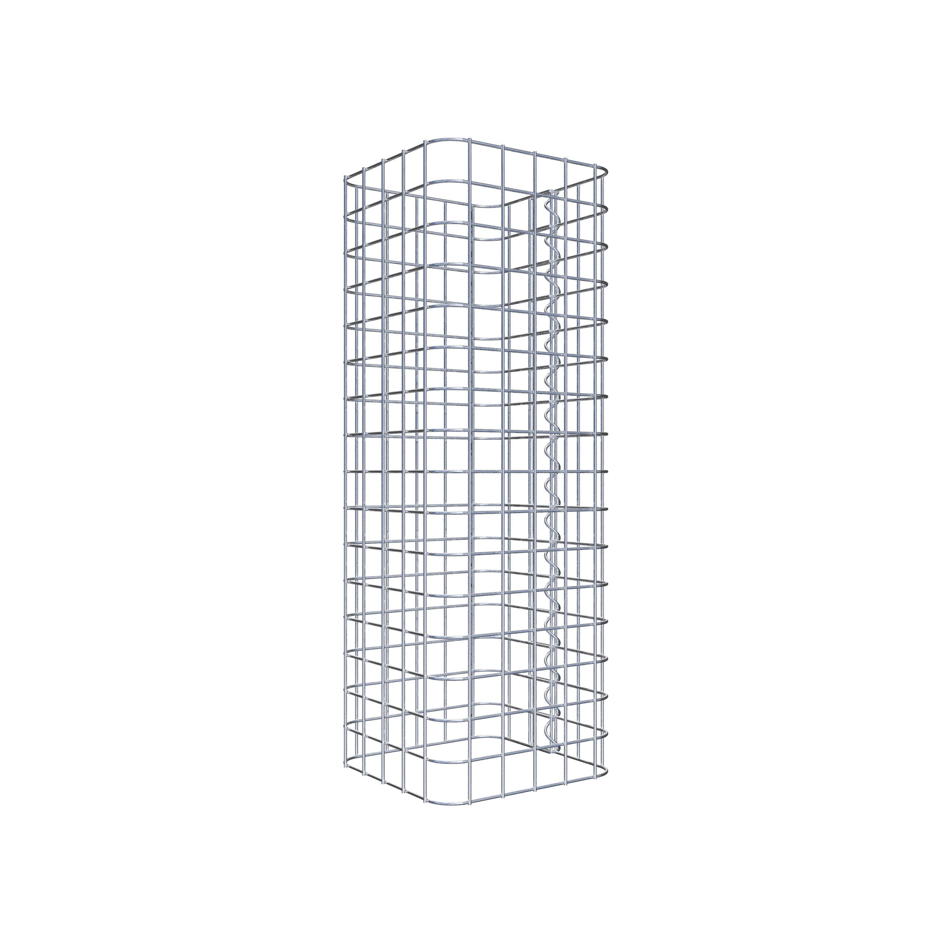 Colonne gabion carrée 27 cm x 27 cm, hauteur 80 cm, MW 5 cm x 5 cm