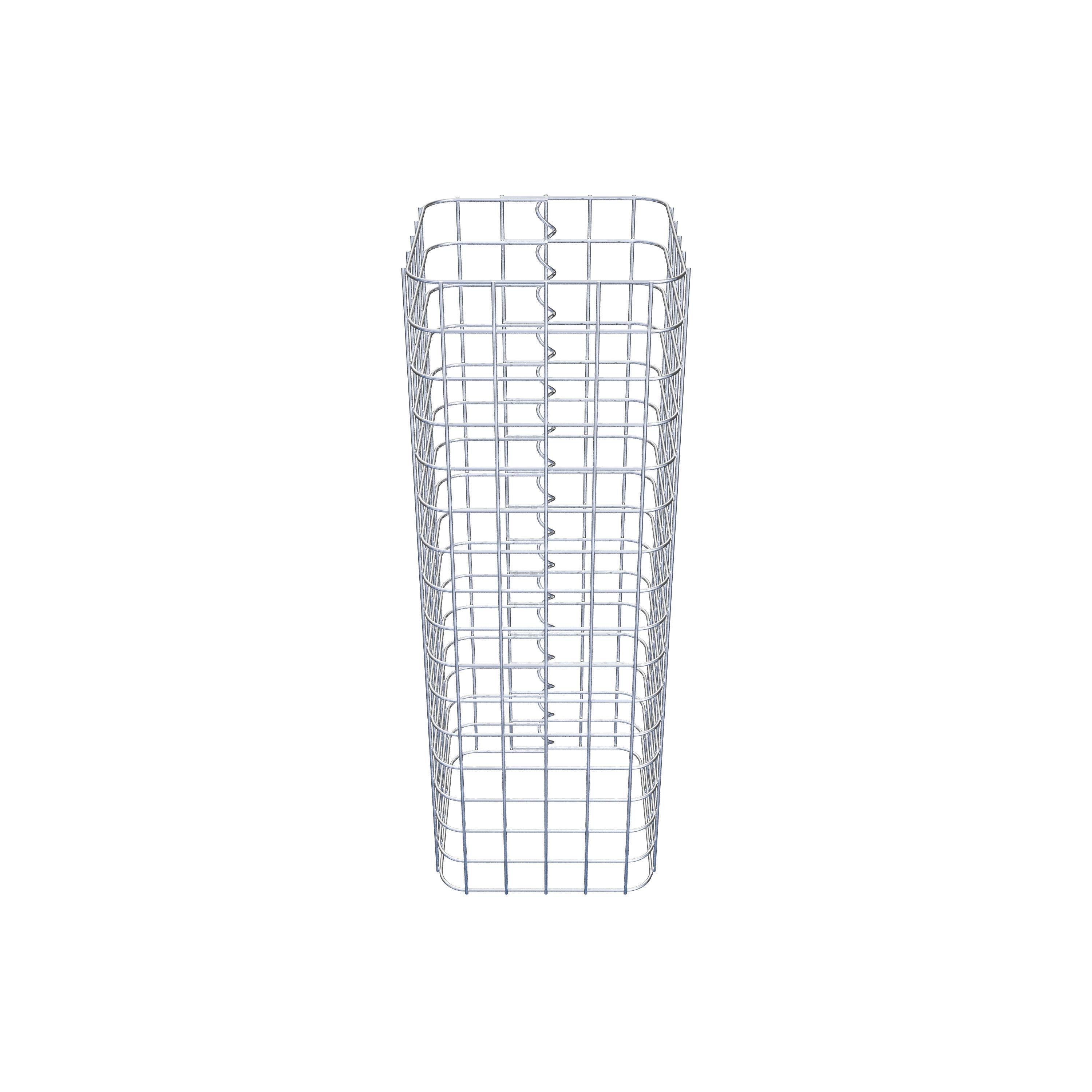 Colonne gabion carrée 27 cm x 27 cm, hauteur 80 cm, MW 5 cm x 5 cm