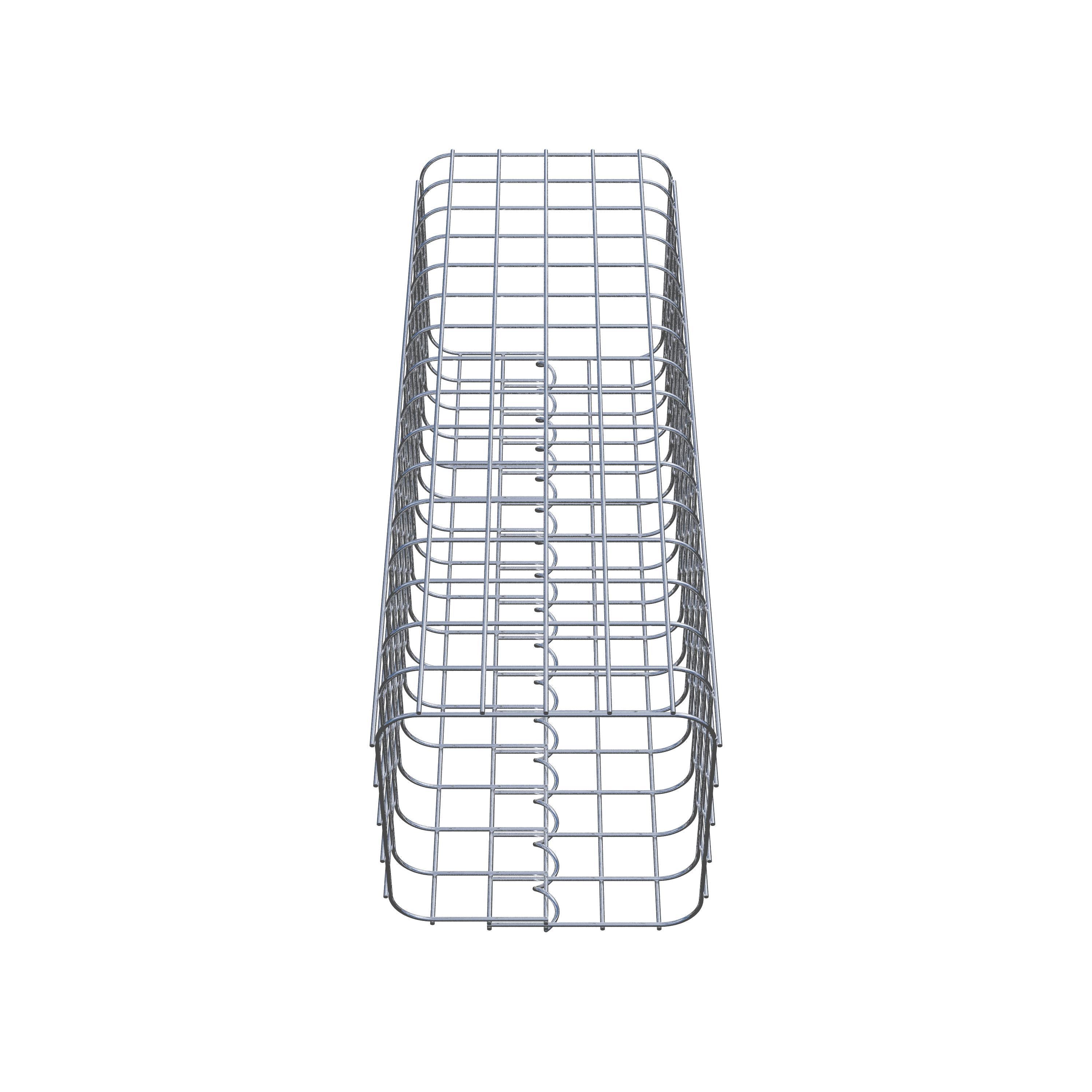 Colonne gabion carrée 27 cm x 27 cm, hauteur 80 cm, MW 5 cm x 5 cm