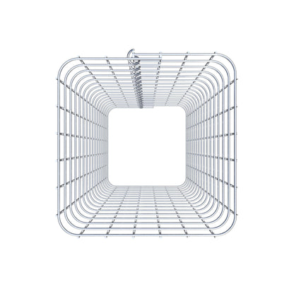 Coluna de gabião quadrada 32 cm x 32 cm, altura 80 cm, PM 5 cm x 5 cm