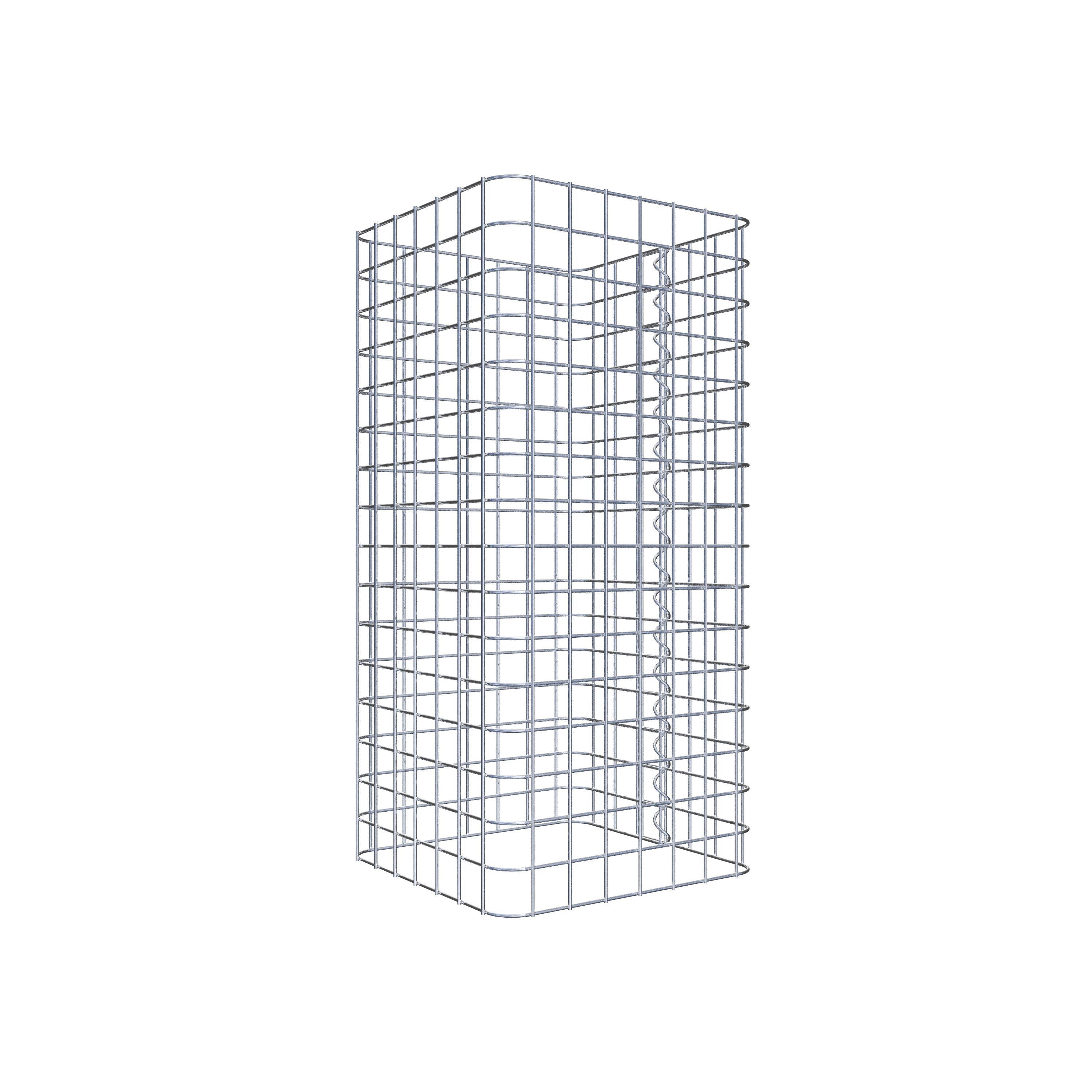 Colonne gabion carrée 37 cm x 37 cm, hauteur 80 cm, MW 5 cm x 5 cm