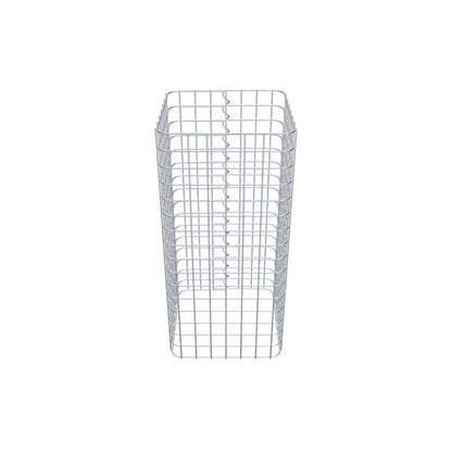 Gabionensäule eckig 37  cm x 37  cm, 80 cm Höhe, MW 5 cm x 5 cm