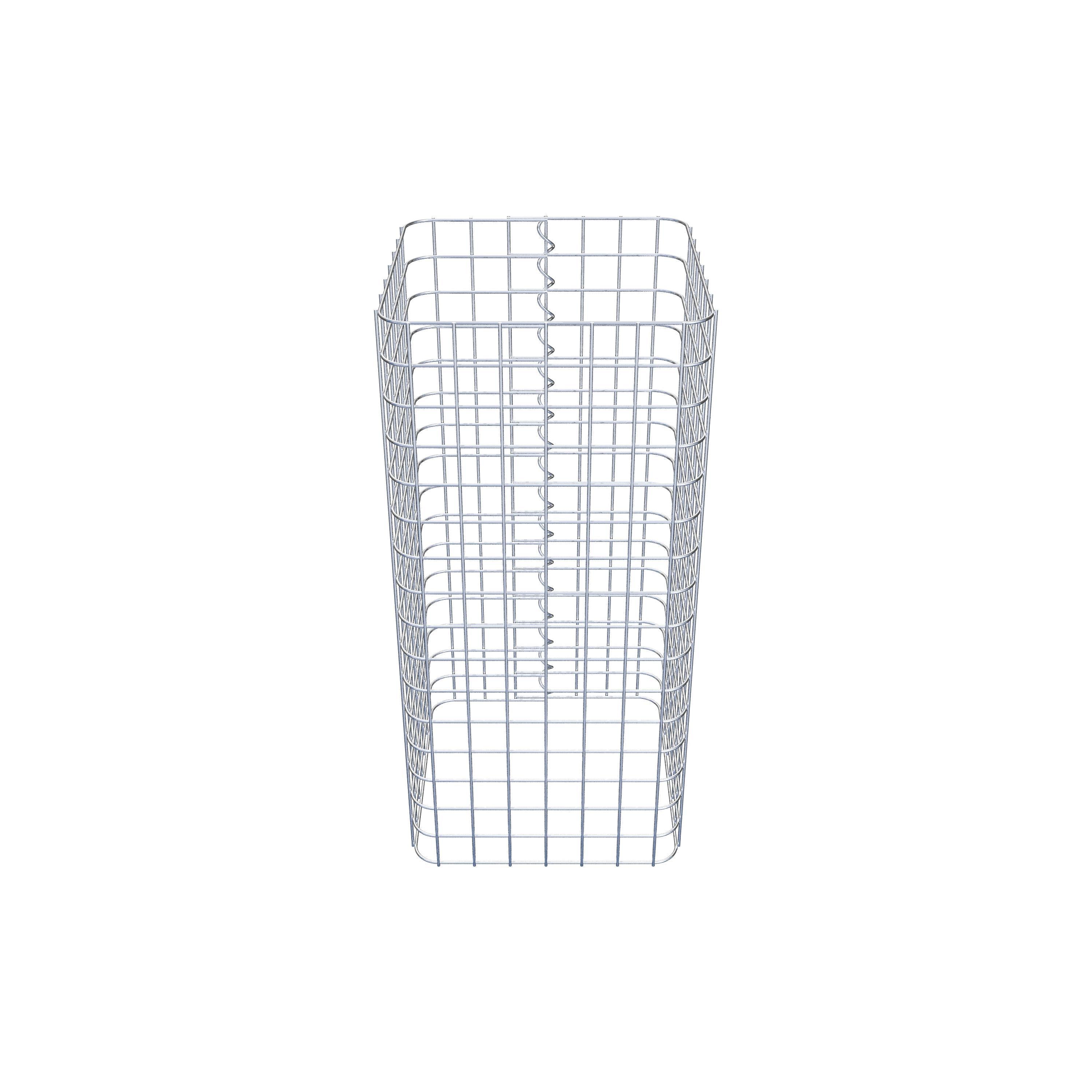 Colonne gabion carrée 37 cm x 37 cm, hauteur 80 cm, MW 5 cm x 5 cm