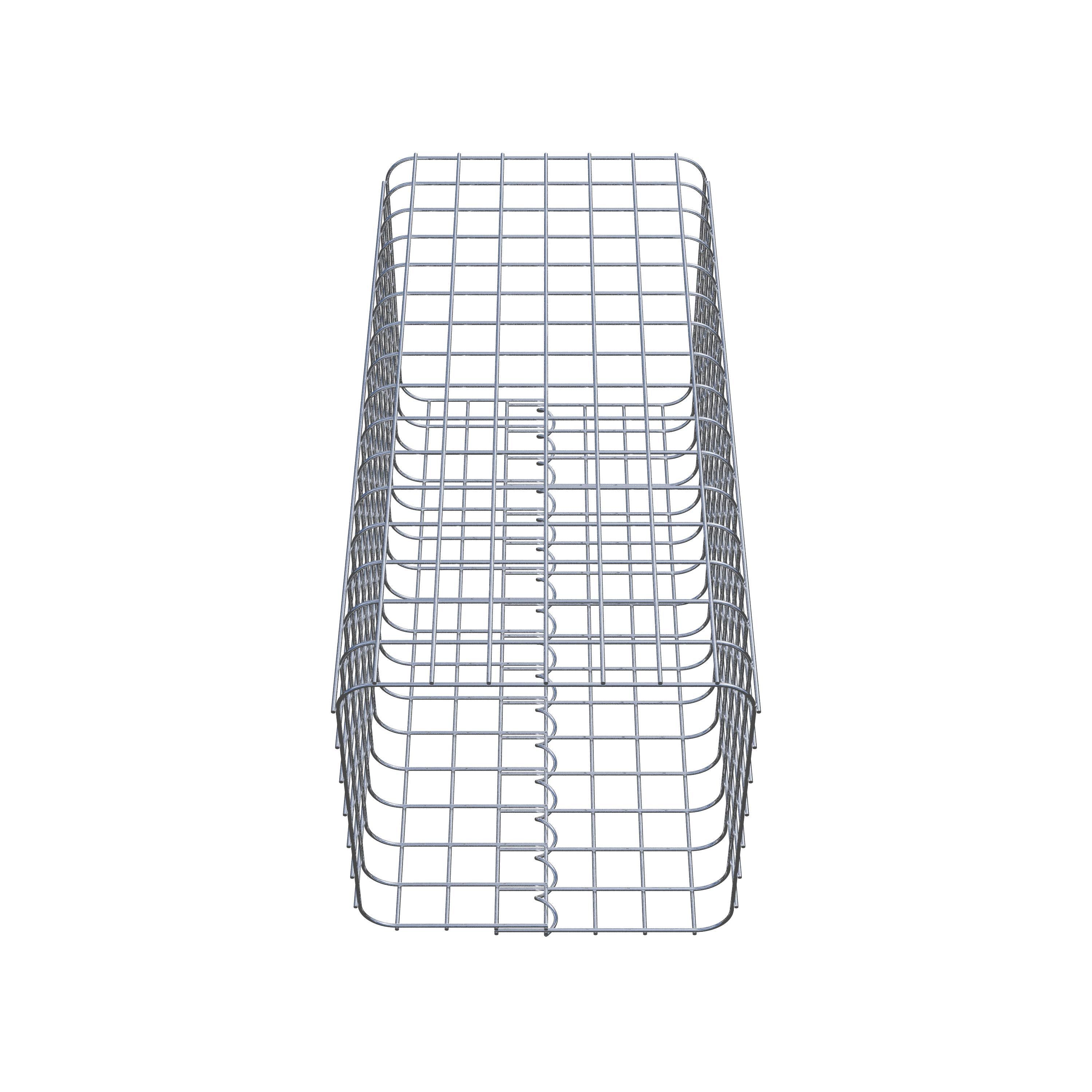 Colonne gabion carrée 37 cm x 37 cm, hauteur 80 cm, MW 5 cm x 5 cm