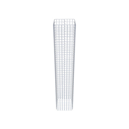 Colonne de gabion carrée 37 cm x 37 cm, 200 cm de hauteur, MW 5 cm x 5 cm