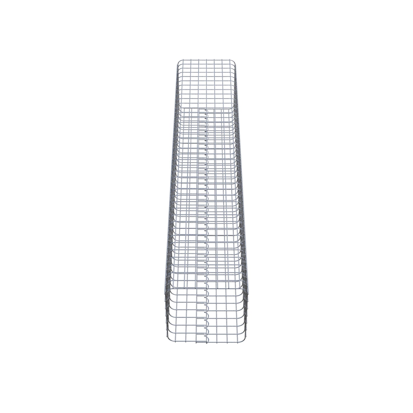 Colonne de gabion carrée 37 cm x 37 cm, 200 cm de hauteur, MW 5 cm x 5 cm
