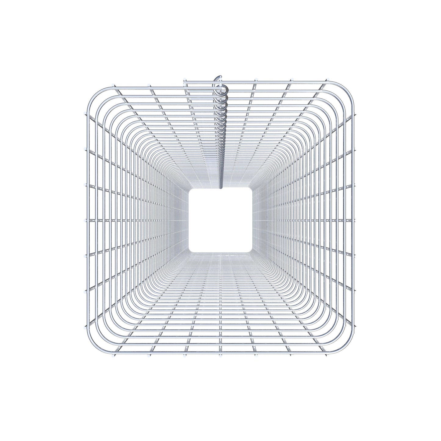 Columna de gaviones angular 37 cm x 37 cm, 230 cm de altura, MW 5 cm x 5 cm