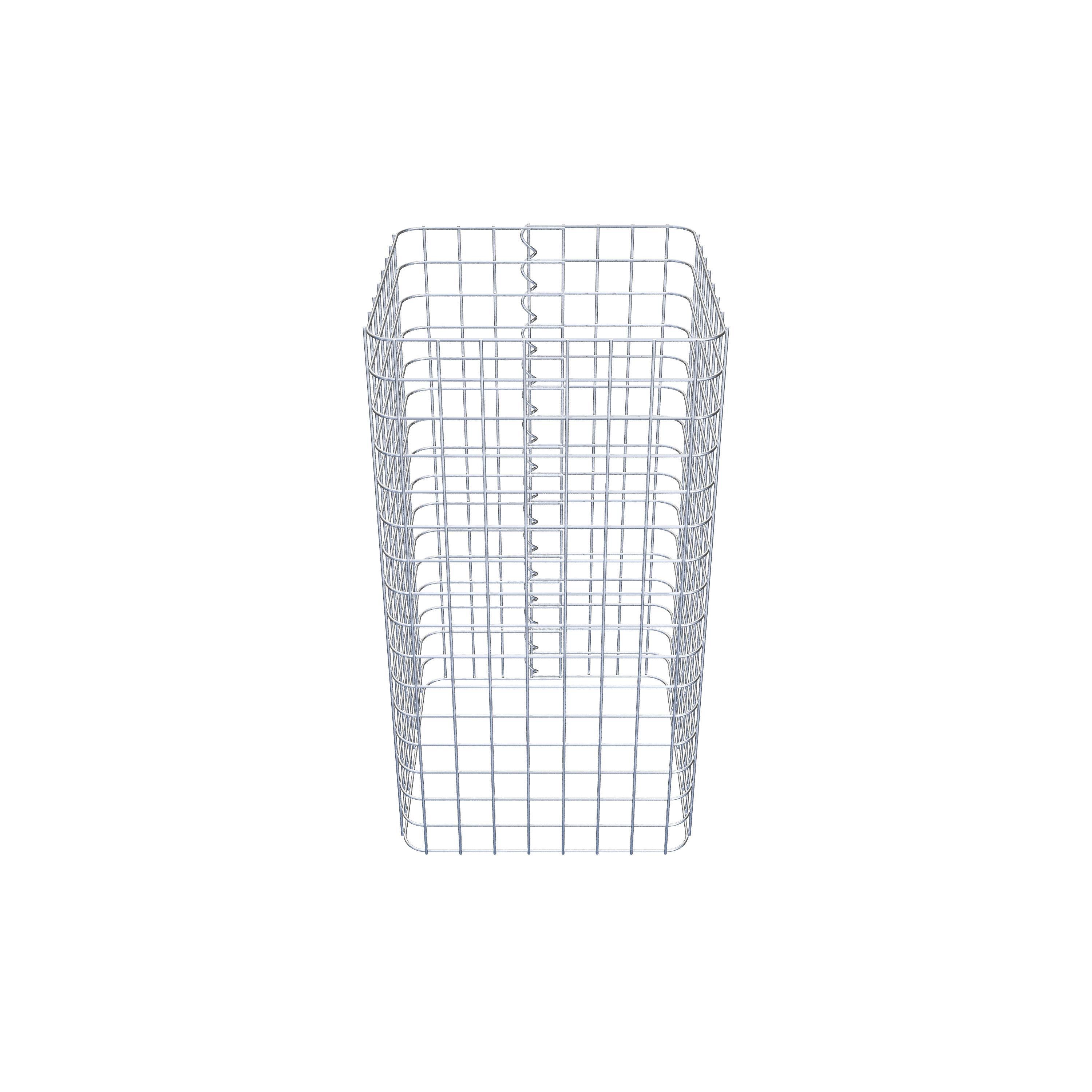 Colonne gabion carrée 42 cm x 42 cm, hauteur 80 cm, MW 5 cm x 5 cm