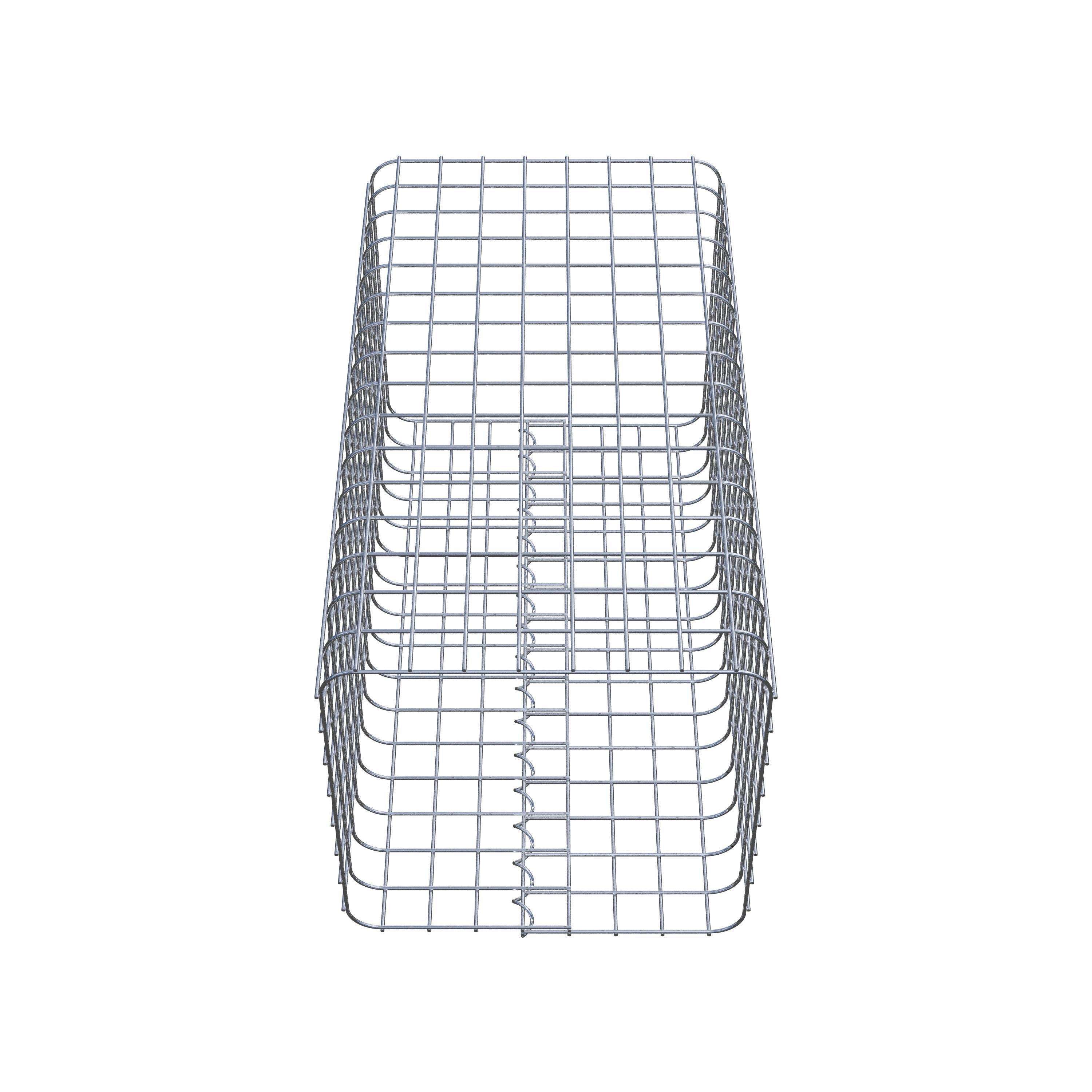 Colonne gabion carrée 42 cm x 42 cm, hauteur 80 cm, MW 5 cm x 5 cm