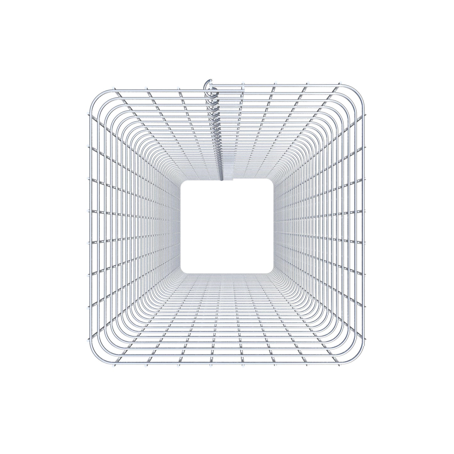 Colonne de gabion carrée 42 cm x 42 cm, 160 cm de hauteur, MW 5 cm x 5 cm