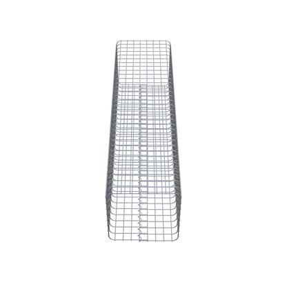 Colonne de gabion carrée 42 cm x 42 cm, 160 cm de hauteur, MW 5 cm x 5 cm