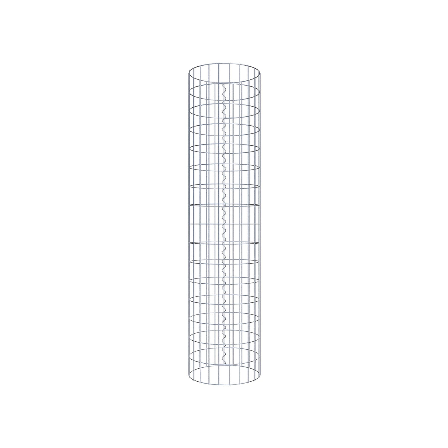 Colonne de gabion ronde 37 cm de diamètre, 160 cm de hauteur, maille 5 cm x 10 cm