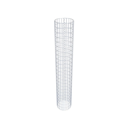 Gabion column around 37 cm diameter, 230 cm height, mesh size 5 cm x 10 cm