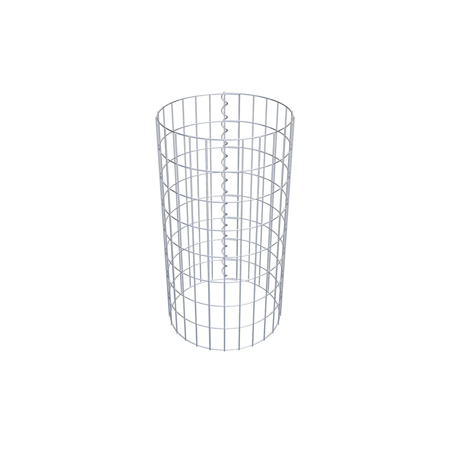Colonne de gabion ronde 42 cm de diamètre, 80 cm de hauteur, mailles 5 cm x 10 cm