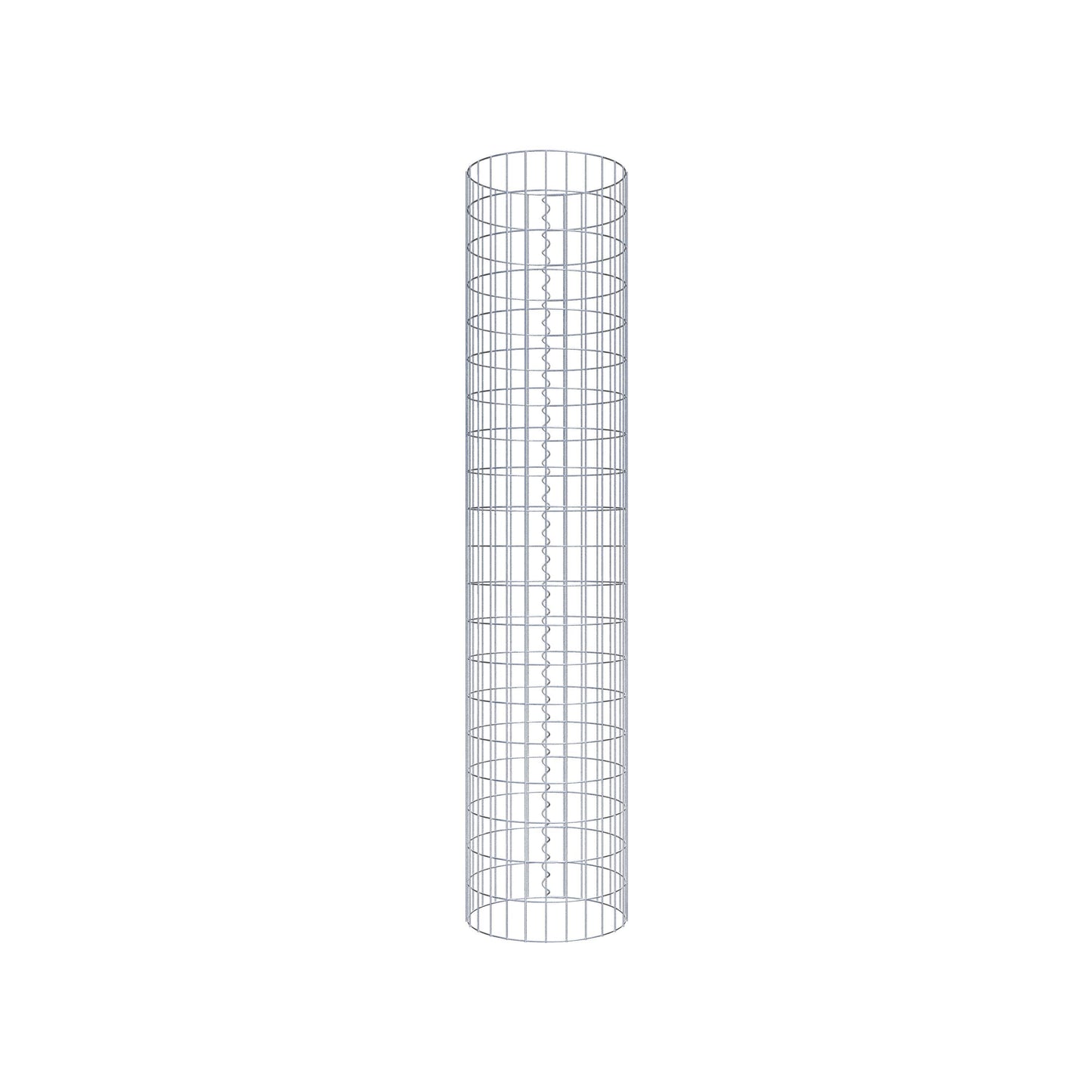 Colonne de gabion ronde 42 cm de diamètre, 200 cm de hauteur, mailles 5 cm x 10 cm