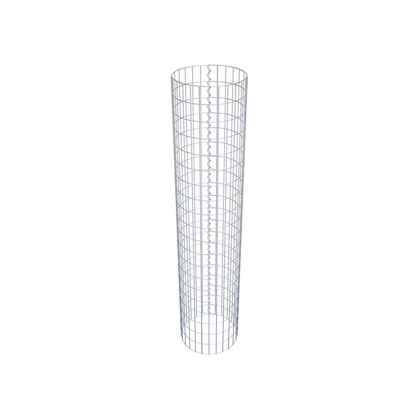 Colonne de gabion ronde 42 cm de diamètre, 200 cm de hauteur, mailles 5 cm x 10 cm