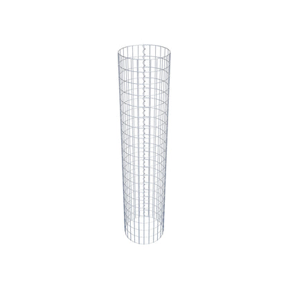Colonne de gabion ronde 42 cm de diamètre, 200 cm de hauteur, mailles 5 cm x 10 cm