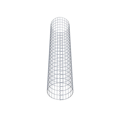 Colonne de gabion ronde 42 cm de diamètre, 200 cm de hauteur, mailles 5 cm x 10 cm