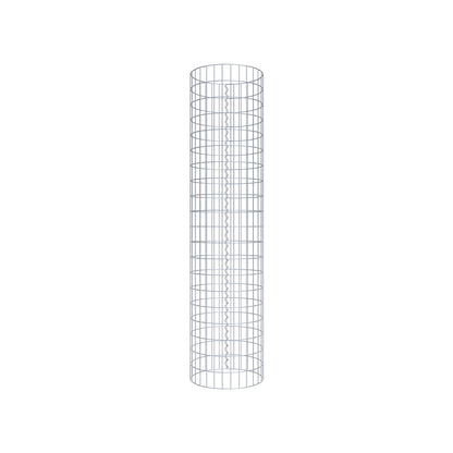 Gabion column around 47 cm diameter, 200 cm height, mesh size 5 cm x 10 cm