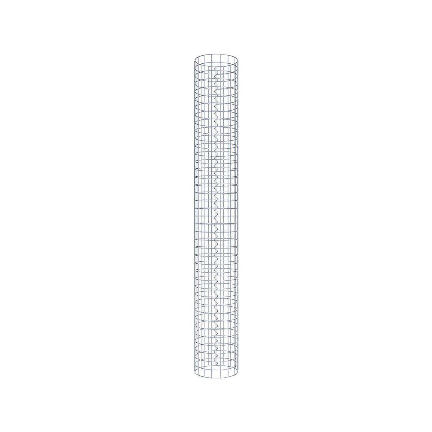 Colonne de gabion ronde 27 cm de diamètre, 200 cm de hauteur, maille 5 cm x 5 cm