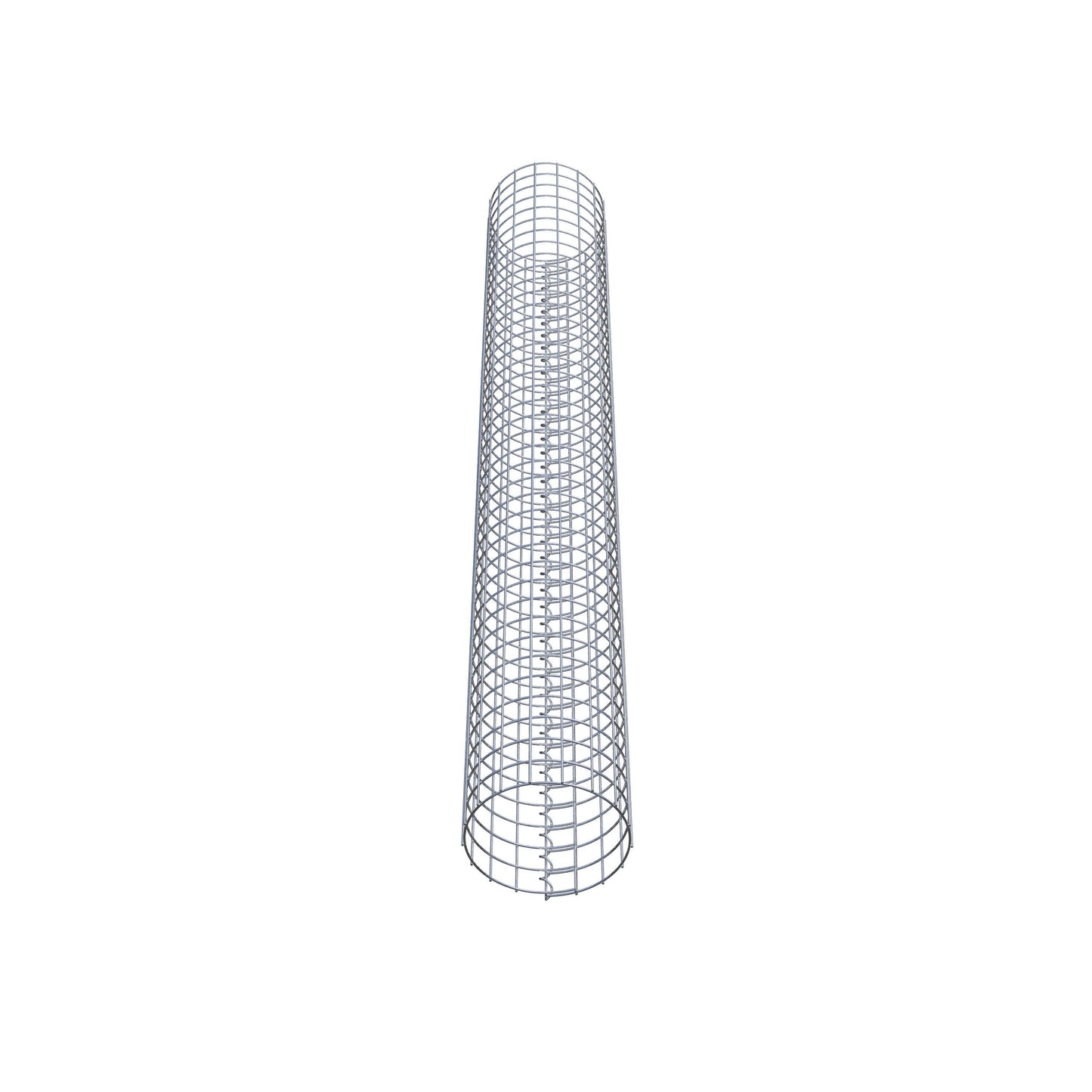 Colonne de gabion ronde 27 cm de diamètre, 200 cm de hauteur, maille 5 cm x 5 cm