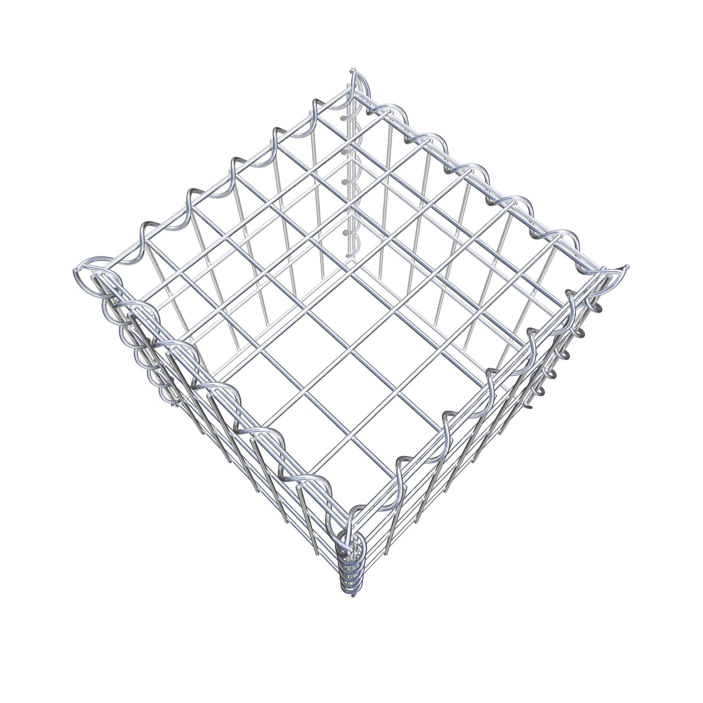 Extra gabion typ 3 30 cm x 30 cm x 30 cm (L x H x D), maskstorlek 5 cm x 10 cm, spiral