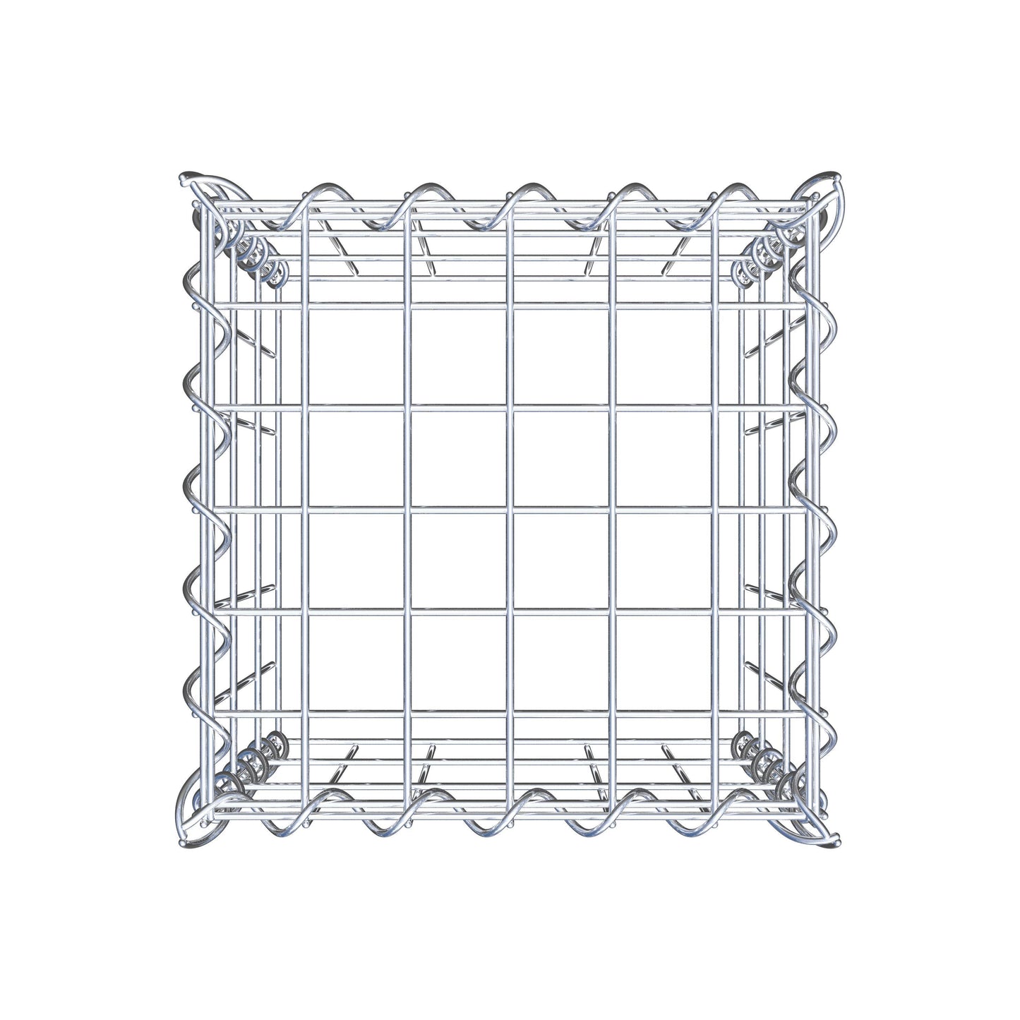 Extra gabion typ 3 30 cm x 30 cm x 30 cm (L x H x D), maskstorlek 5 cm x 10 cm, spiral